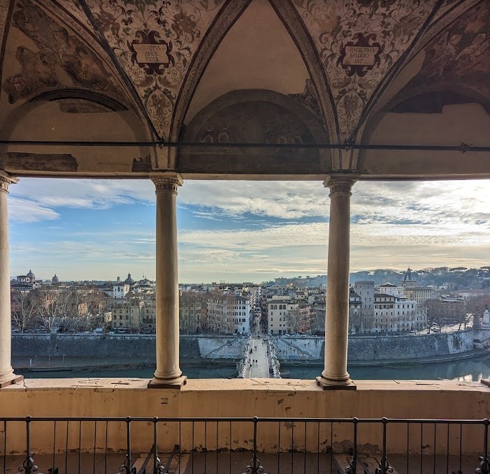 サンタジェロ城からみたローマ