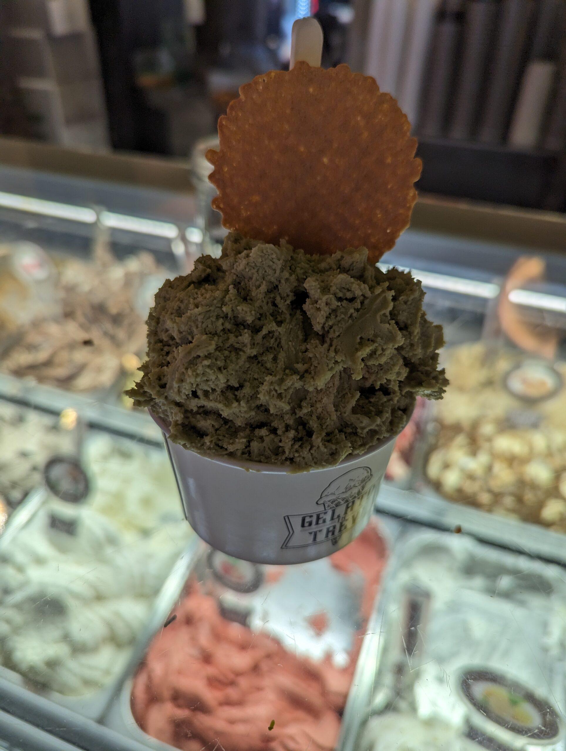 Gelato in Treviのピスタチオアイス