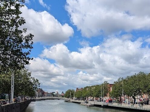 ダブリン散策中の街並み１