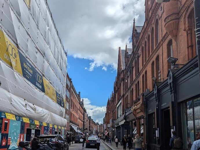 ダブリン散策中の街並み２