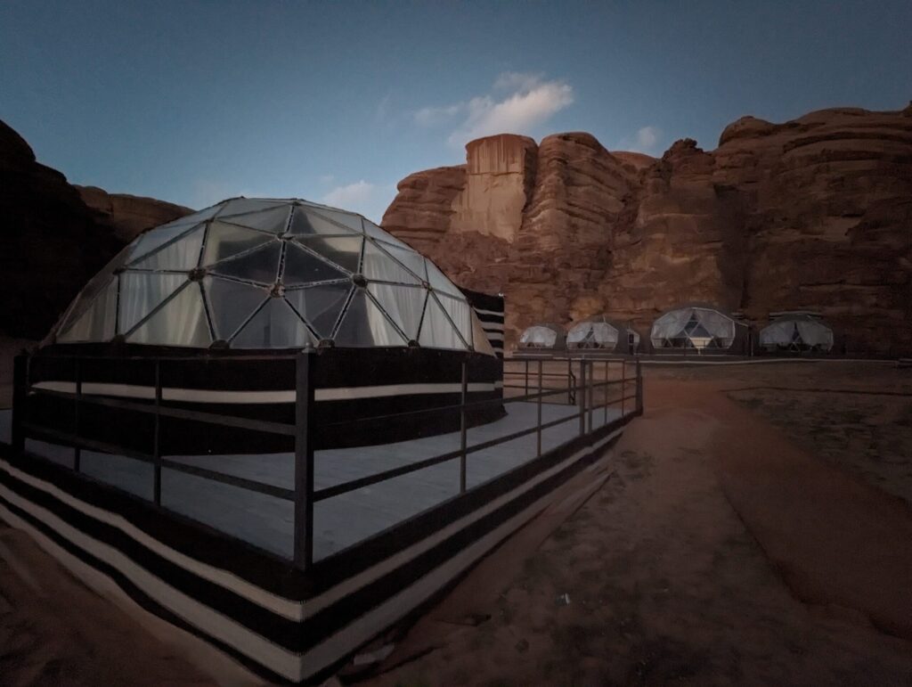 ワディ・ラム保護区の滞在先に到着